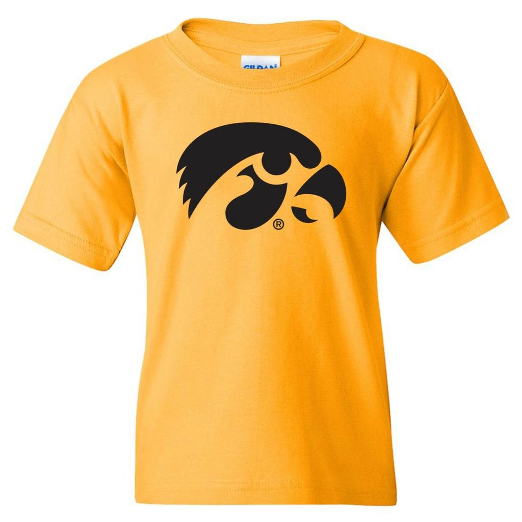 Iowa Hawkeyes Primary Logo - University College Team Youth T-Shirt