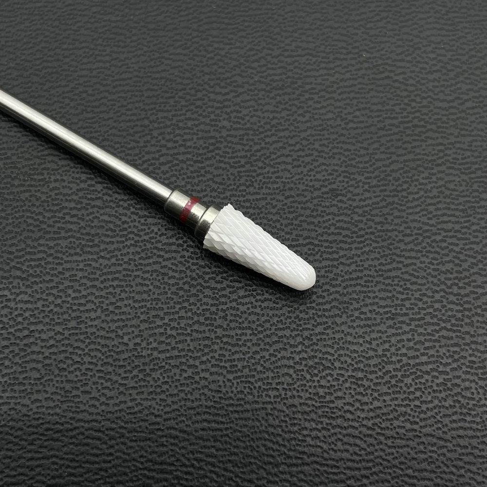 1Pc White Ceremic Nail Drill Bits Ceramic Cuticle Clean Bur Rotary Milling Cutters for Manicure Pedicure Dental Polishing Burs