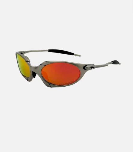 Europejskie i Amerykańskie Metalowe Oprawki Piaskowe Srebrne Polaryzacyjne Okulary Przeciwsłoneczne Przyszła Technologia Wiatr Sporty Outdoorowe Okulary Rowerowe 2026