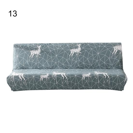 Couch Cover Smooth Easy To Install Printed Universal Armless Elastic Sofa Cover  Armless Sofa