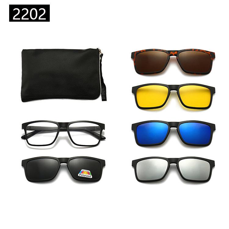 22XX Magnetic Clip-on Polarized Sunglasses for UV Protection and Driving