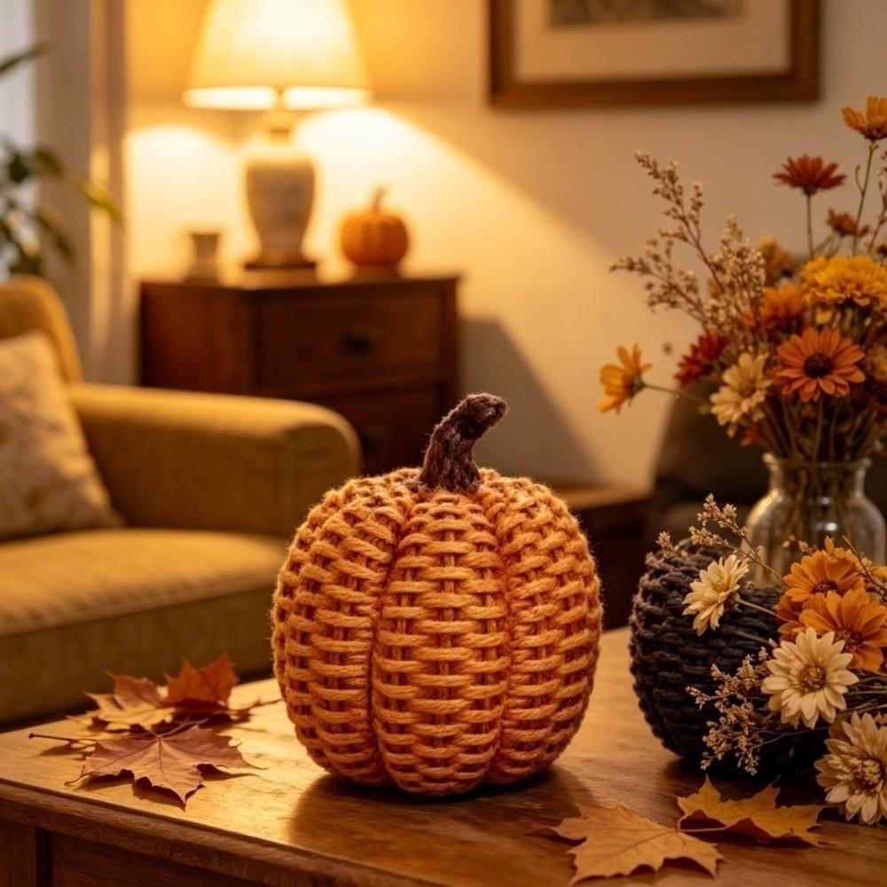 Crafts Design Halloween Pumpkin Ornament Retro Harvest Festival Ornament  Office Decoration