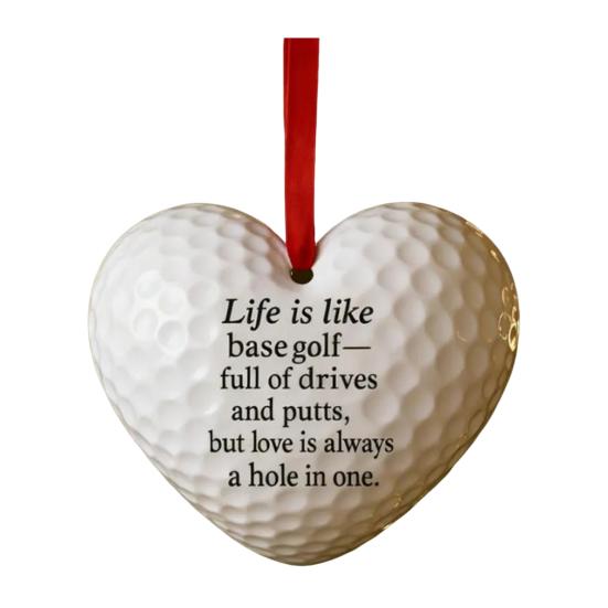 Heart-shaped Baseball Ornament Sporty Christmas Tree Hanging Pendant Birthday Valentine Day Decoration