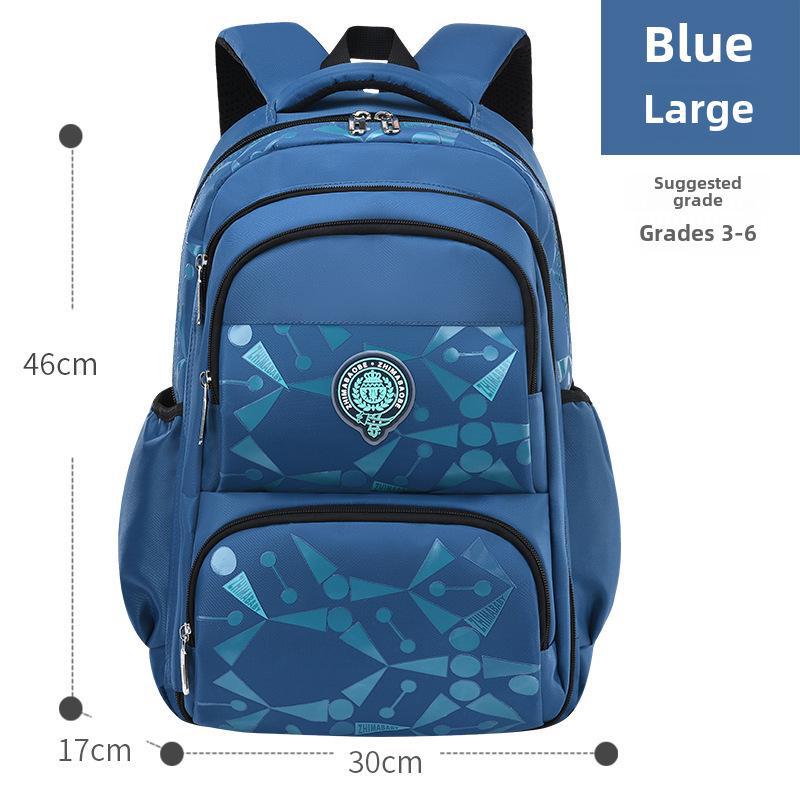 Korean Style Backpack for Elementary Students, Grades 1-6, with Side Cooler Pocket