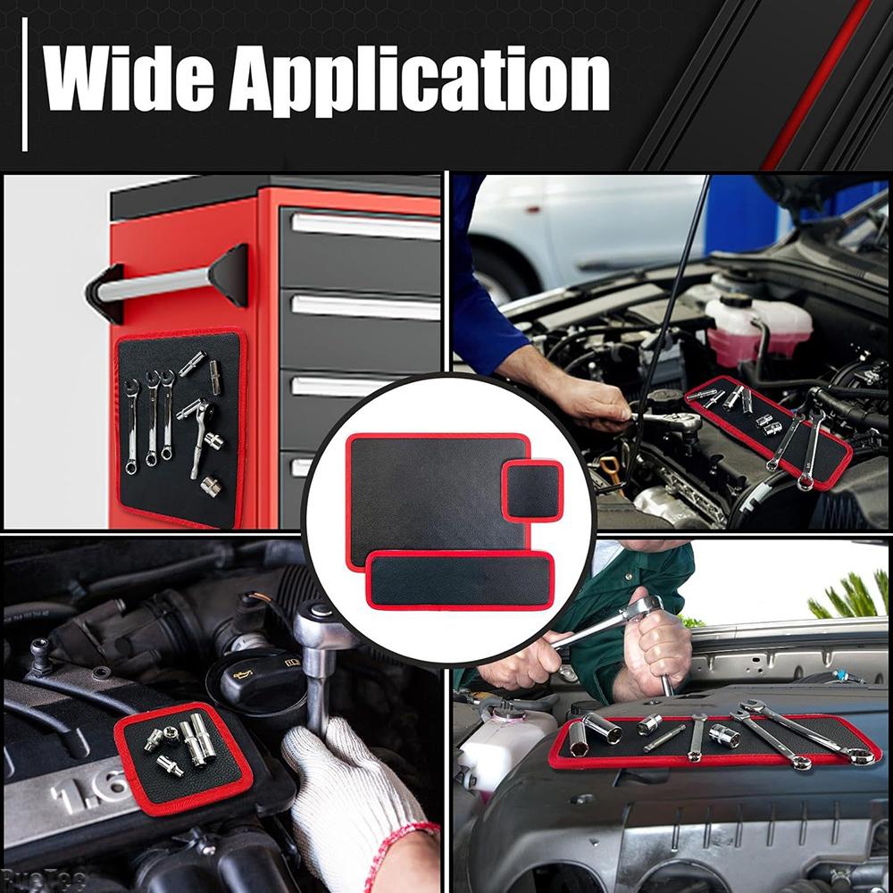 Flexible Magnetic Tool Mat - Portable Mechanic Tray Pad Storage Holder for Screws Wrenches & Auxiliary Equipment