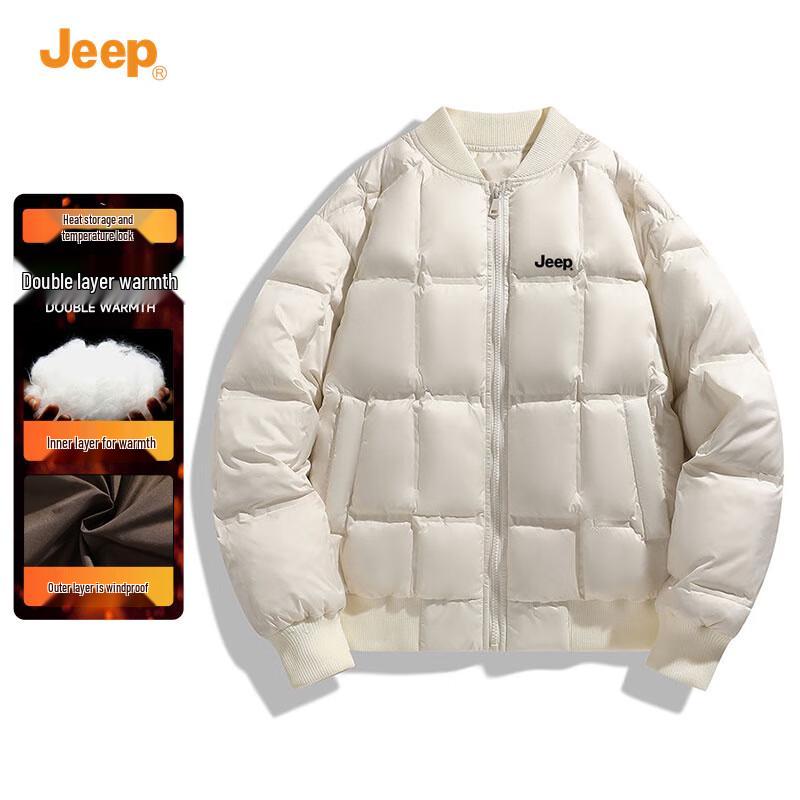 

JEEP Men s Lightweight Padded Baseball Jacket XL