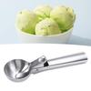 Ice Cream Scoop Stainless Steel Frosted Easy To Clean Thickened Large Caliber Ice Cream Ball Scooper for Cookie Dough L