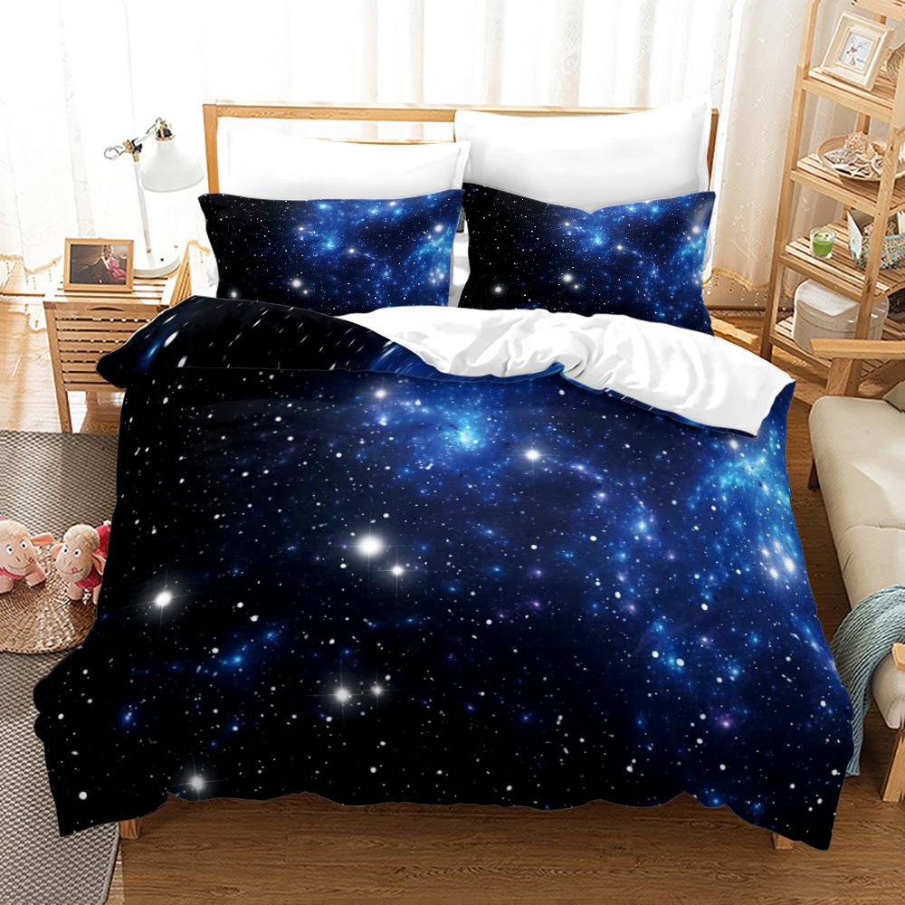Outer Space Bedding Set  For Children Planet Duvet Cover Bed Cover Comforter Bed Quilt Cover High Quality 240*220