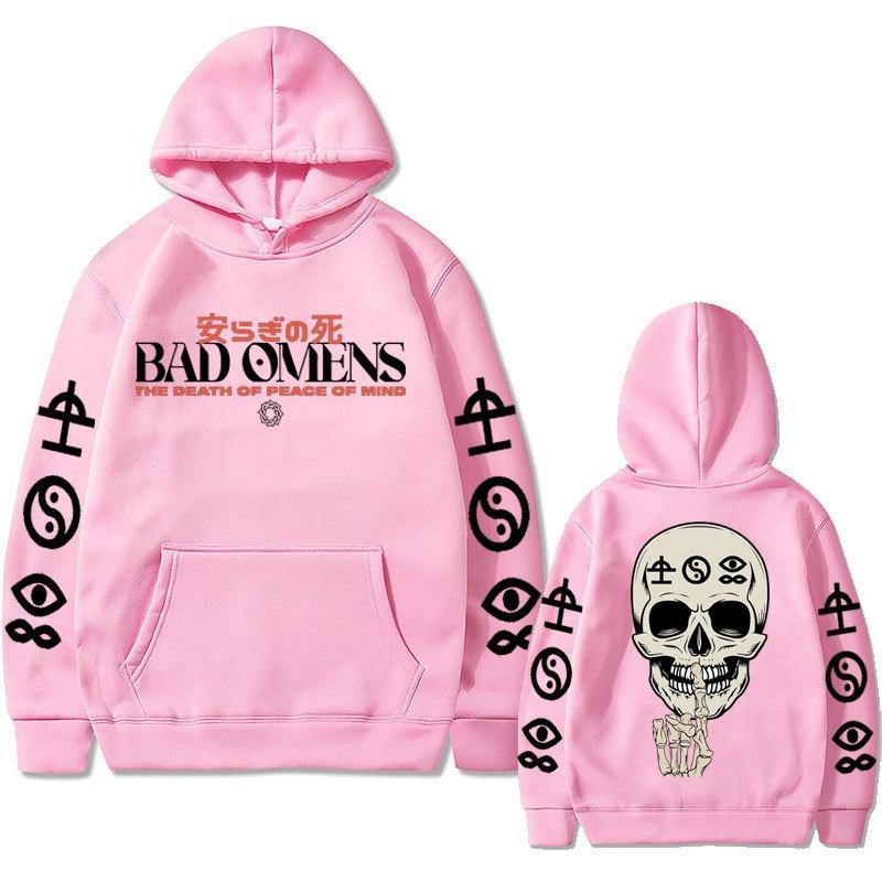 Bad Omens Band Song Like A Vliiain Double Sided Print Hoodie Sweatshirts Women Casual Streetwear Pullovers Sudaderas