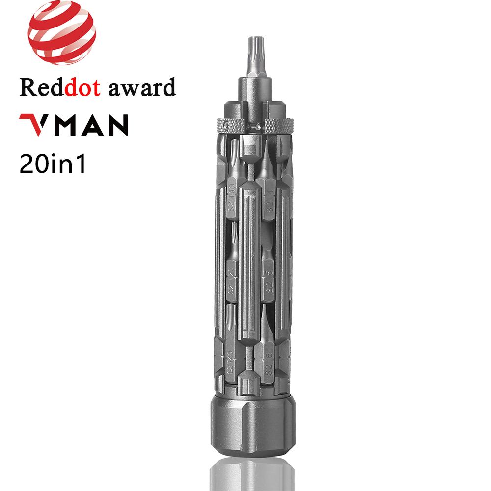 

VMAN Precision Multi-function Screwdriver Set Magnetic Phillips Torx Drill Bit with Power Settings for Outdoor Home Daily Repair