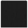 Wall Mounted Cabinet Black Oak Effect 60 x 31 x 60 cm