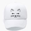 Cute Cat Face Foam Trucker Cap Kawaii Printed Summer Mesh Hat Unisex Casual Snapback Baseball Cap Outdoor Sun Protection Gorras