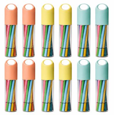 Colored Pens In a Bottle 12 Colors Per Individually Perfect As a Small Gift for Participation or As a Gift for School Transfers or Case, Bottle,