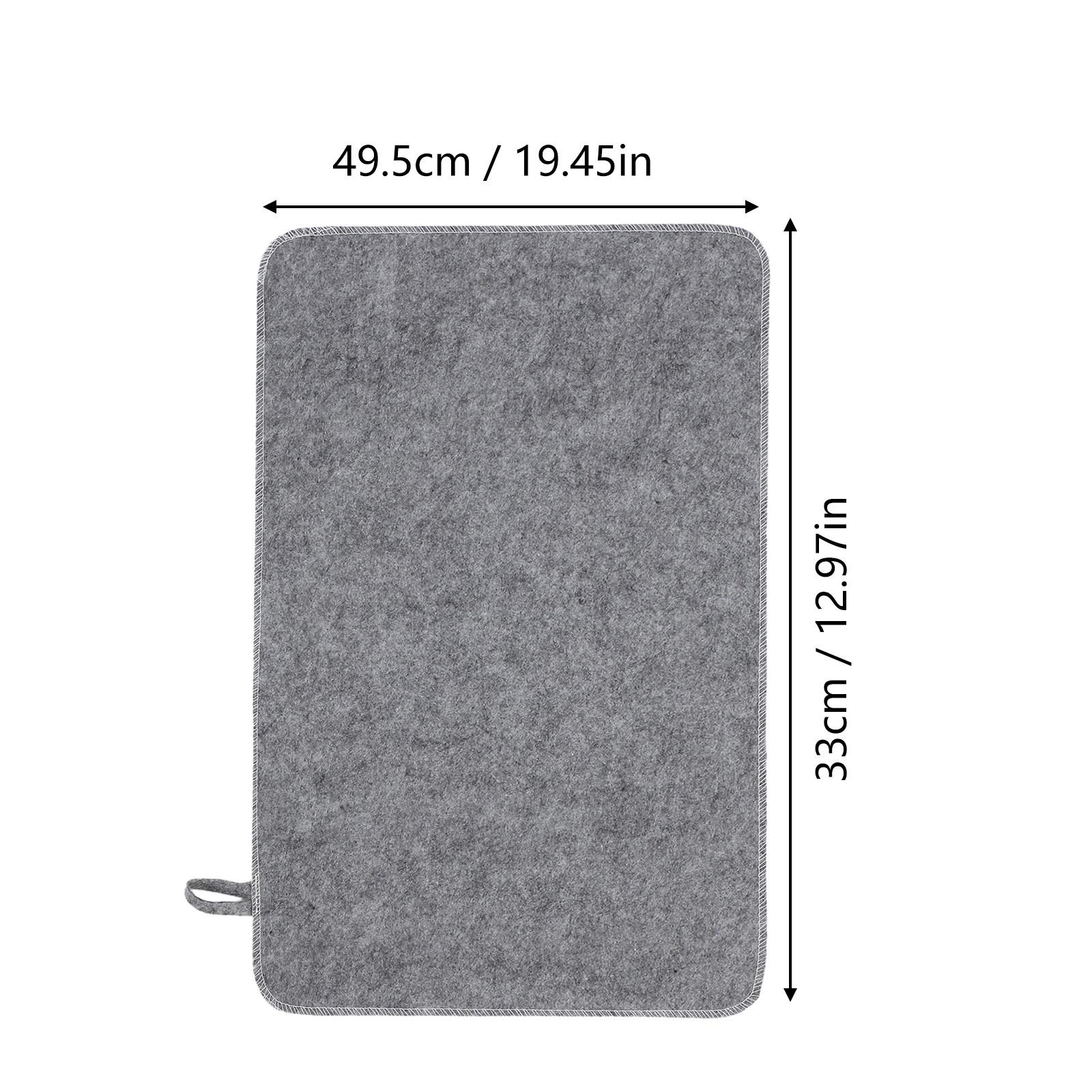 

2Pcs Seat Cushion for Sauna Bench Soft Felt Material with Heat Insulation Fit Home Steam Sauna Insert Accessories серый