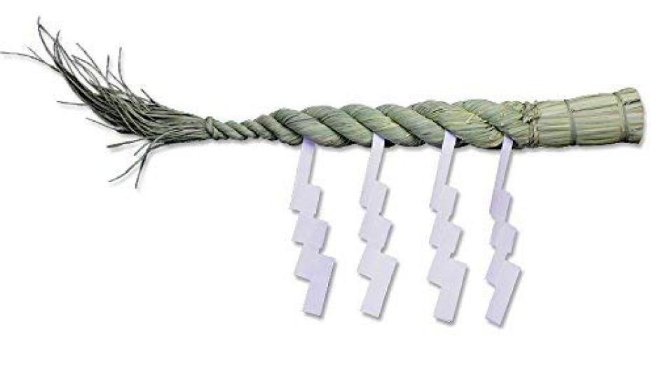 Kamidana no Sato Shimenawa (Shimenawa) for Large Kamidana (Shinto Altar) Boards, Approximately 110cm, 4 Shaku (4 ft) Long, Daikonjime (Daikon Tie)