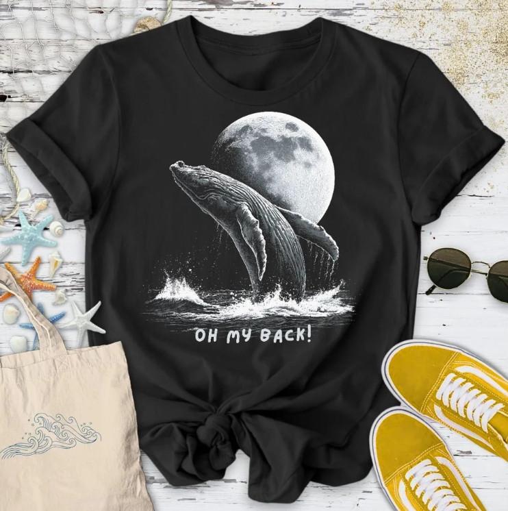 My Back! Whale T Shirt