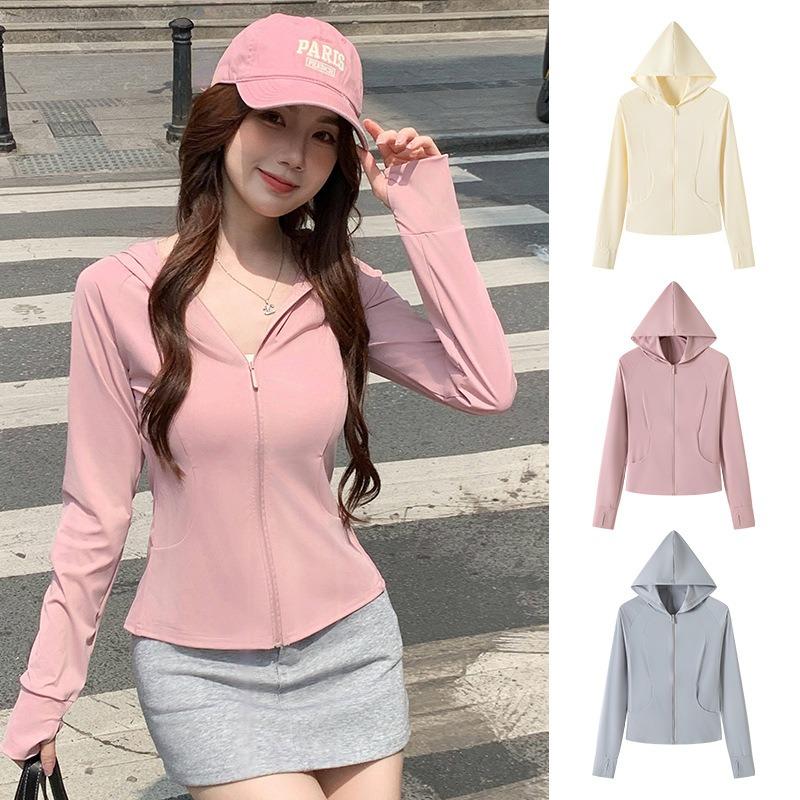Pocket Summer Outdoor Ice Silk Sunscreen Clothing New UV Protection Sunshade Light Skin Clothing Sunscreen Clothing