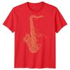 Saxophone Jazz Music Unisexs Tshirt Ornate Instruunisext