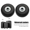 2/4PCS Luggage Wheels 40/50/60mm Rubber Casters Mute Trolley Case Wheels Replacement Axles Suitcase Wheel Parts For Furniture