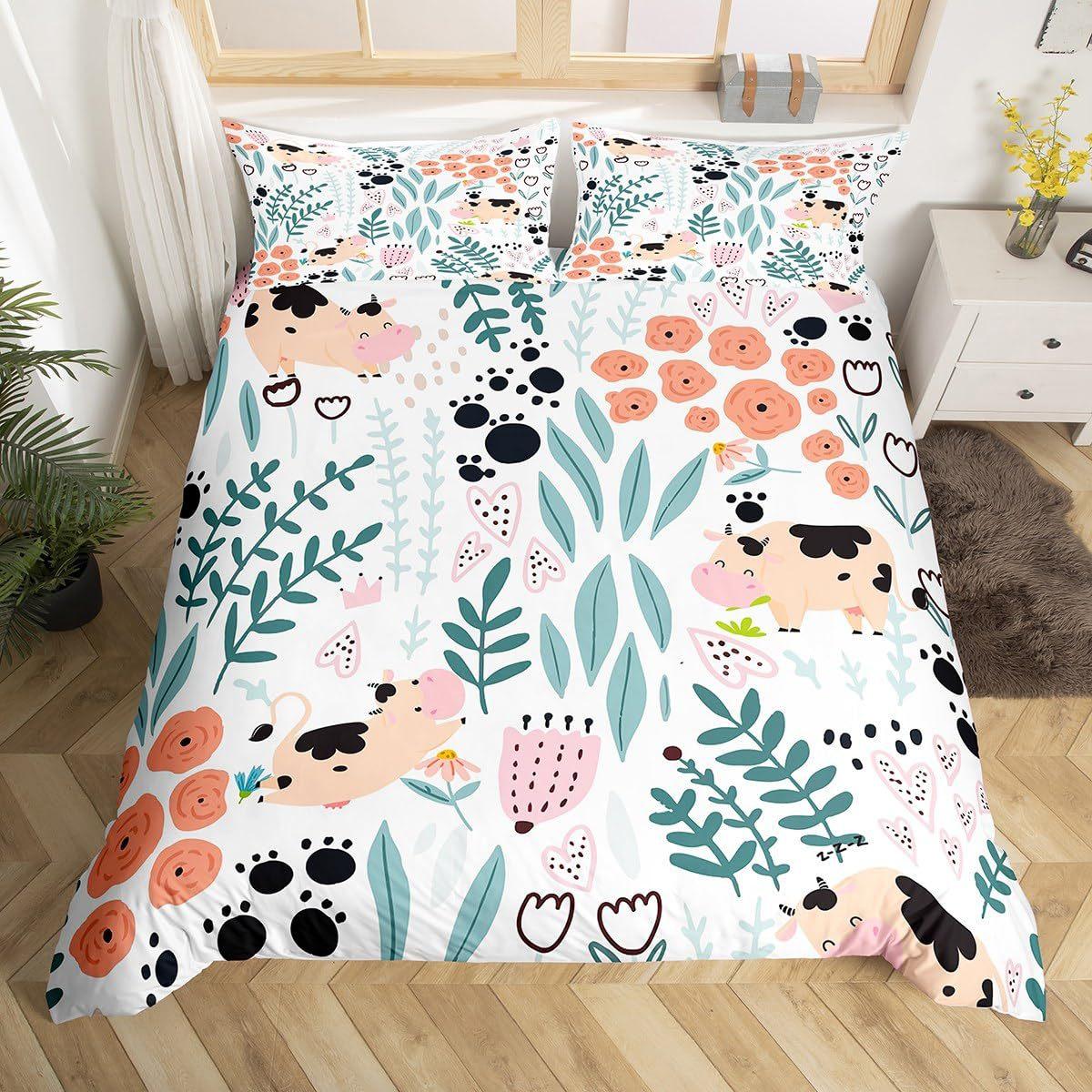 

Warm Animated Down Comforter Set Bedding Set 3-piece Duvet Cover Set 135*200cm