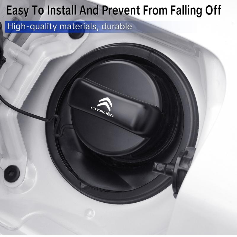 WKZA3 Car Fuel Tank Cap Cover Metal Tank Protective Sticker Accessory For Citroen C3 C4 C5 C1 Berlingo Xsara Picasso Celysee Aircross