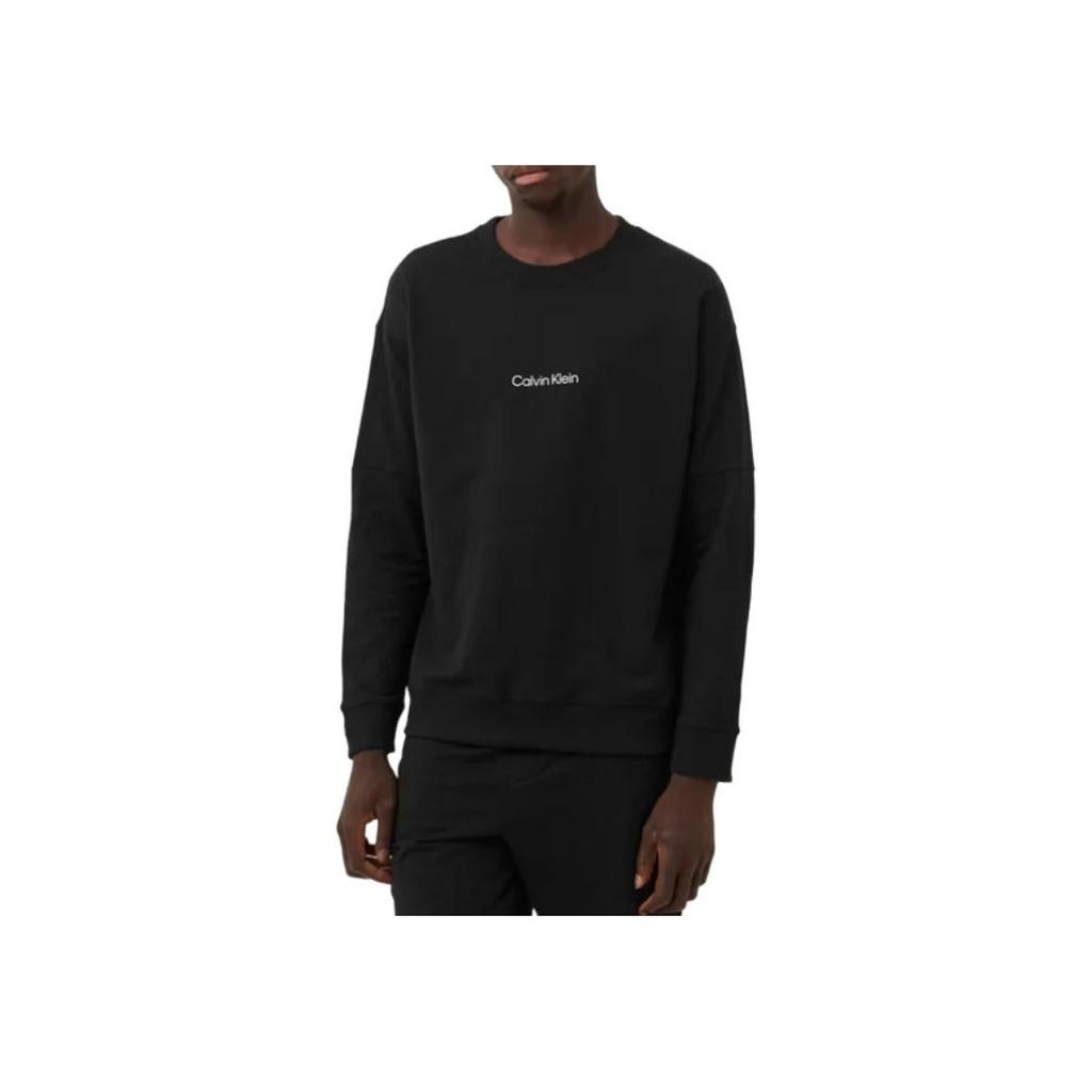 Calvin Klein Ss23 Logo Print Long Sleeve Sweatshirt Men Sweatshirt Black 000NM2172E