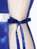Women Church Worship Robe Choir Performance Tunic Metallic Patchwork Lace Up Sides Split Satin Dress