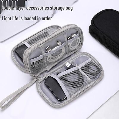 Multifunctional Travel Storage Bag for Cables, Chargers, USB Drives, and ID Cards