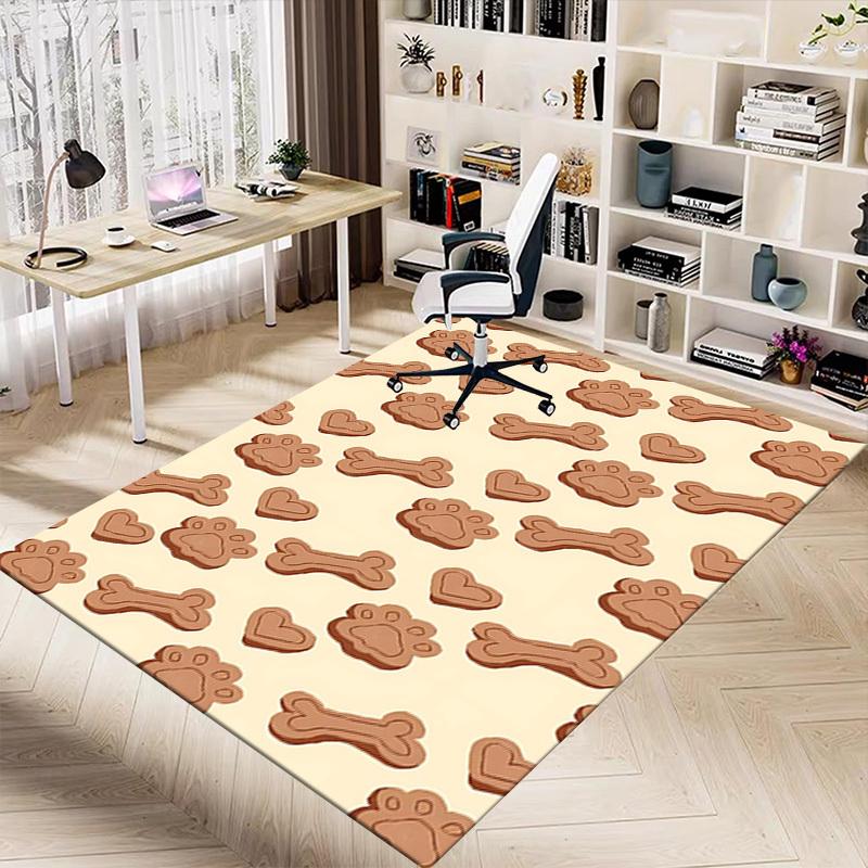 1PC bone heart Extra Large Non-Slip Floor carpet, Office, family, bedroom, Studio - Large Area RugJ0346
