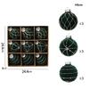 9pcs 8cm Christmas Hanging Balls Glitter Xmas Tree Ornaments  Home New Year Festival Gift