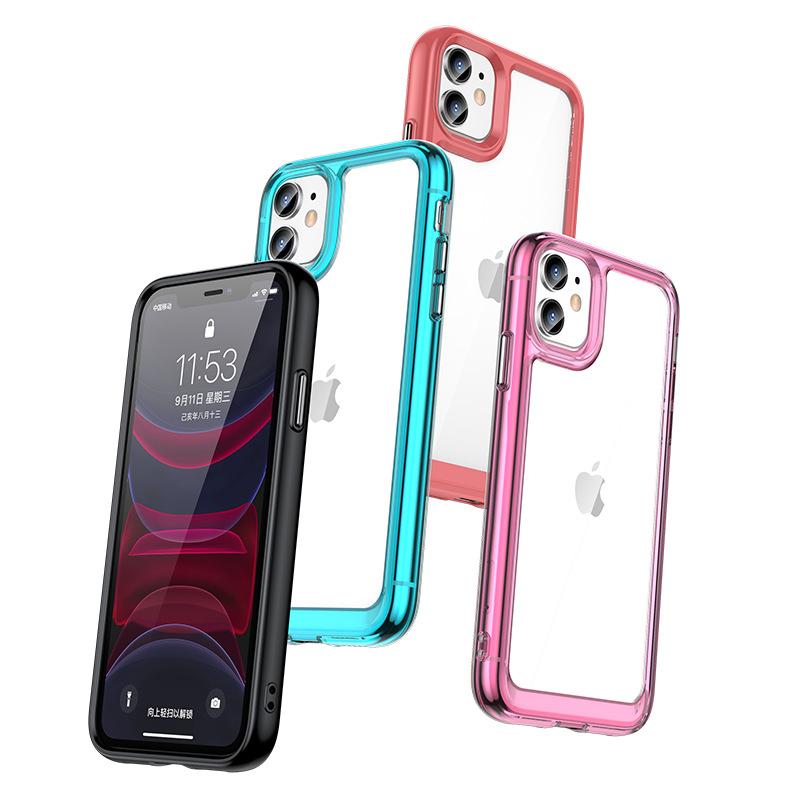 Applicable to colorful Apple 11 mobile phone case 11Pro mobile phone case IP11Pro Max all-inclusive acrylic solid color anti-drop