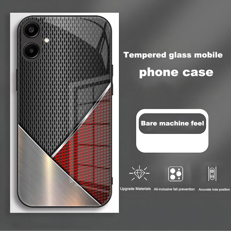 Shockproof Tempered Glass Case For Samsung Galaxy A56 A36 A26 A16 A06 5G Phone Back Cover Luxury Shell Coque Full Lens Protector