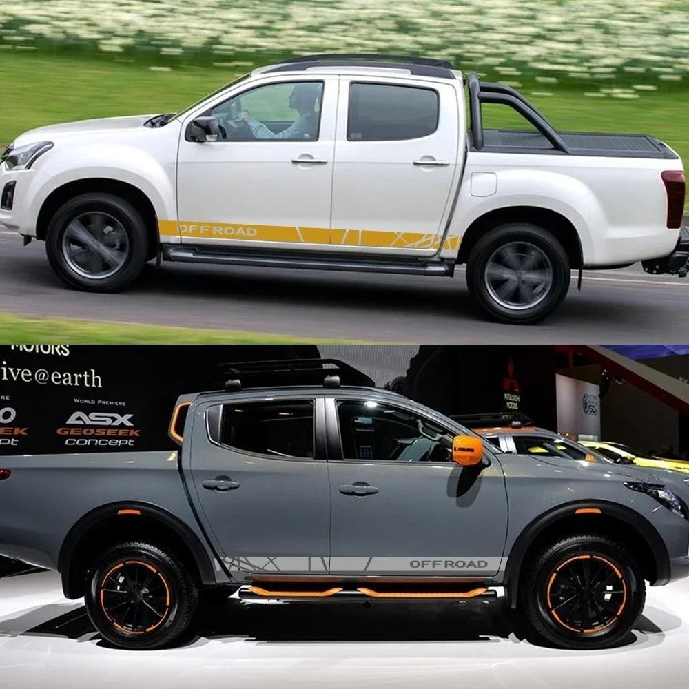 Pickup Car Off Road Decor Stickers For Toyota Hilux Ford Ranger Dodge Isuzu Dma Nissan NAVARA Mitsubishi L200 Auto Accessories