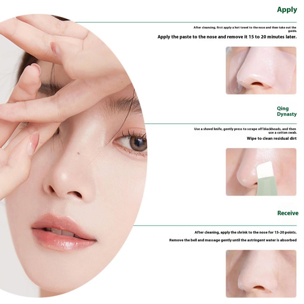 Blackhead Remover Silicone Face Scraper for Deep Cleansing Travel-friendly Skin Scrubber Face Spatula Nose Blackhead Horn Removal Tool for Men Women