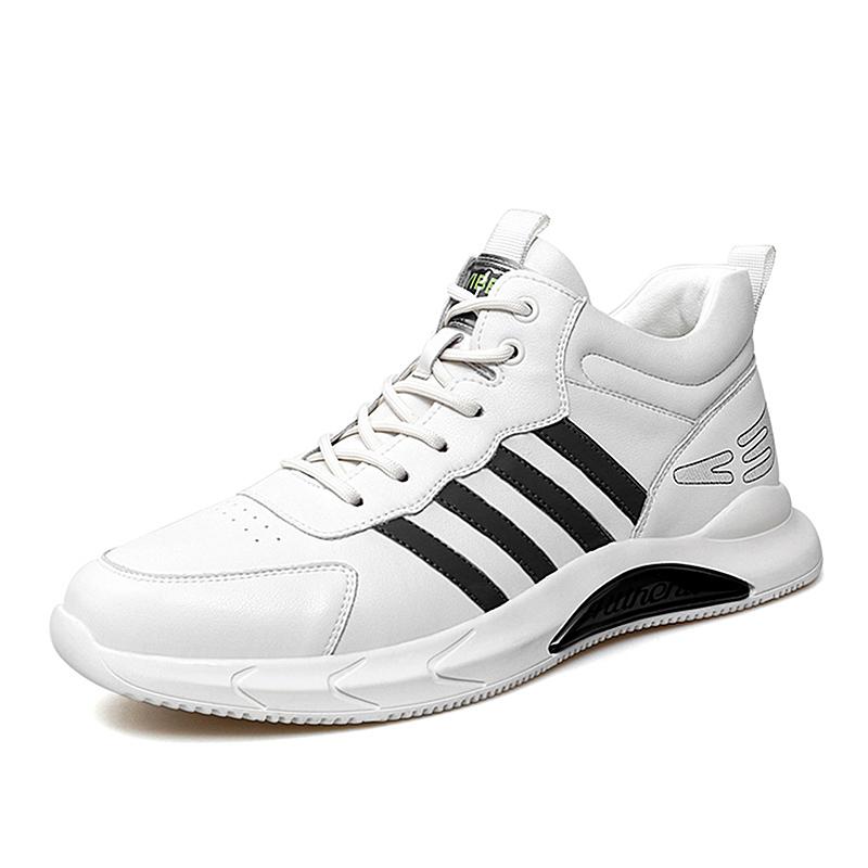 

Men s Shoes Breathable Summer New Fashion Sports Casual Leather Shoes Men s Korean Style Trendy White Shoes for Men 44