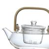 Resistant Borosilicate Glass Teapot With Removable Infuser Hand Blown Clear Kettle Stovetop