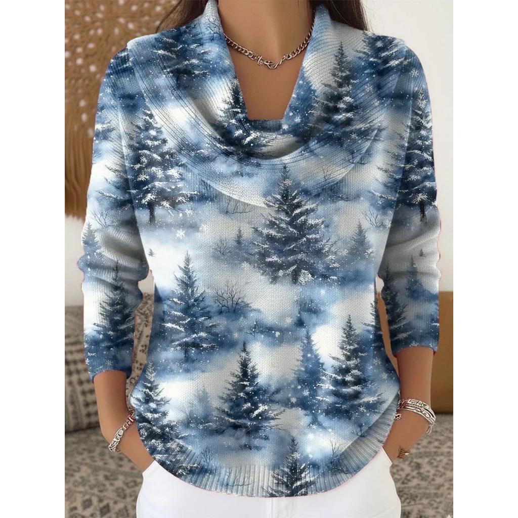 Damen Pullover Herbst Winter Mode Lässig Europäischer Amerikanischer Stil Warm Gemütlich Strick Oberteil