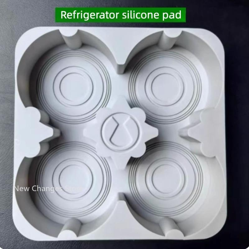 For Denza Z9GT Car Front Row Refrigerator Silicone Pad Cup Holder Silicone Storage Box Non-slip Interior Modify Accessories
