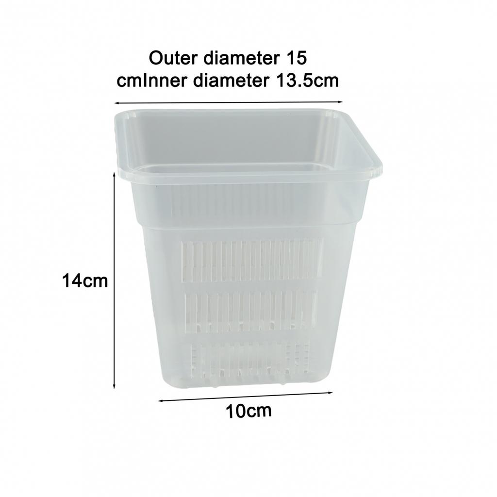 Root Observation Square Pot Designed for Optimal For Plant Growth Conditions