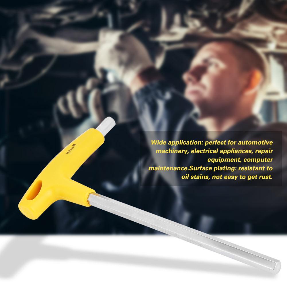 10mm Metric T handle Hex Wrench Double Ended Long Reach Screw Driver Tool