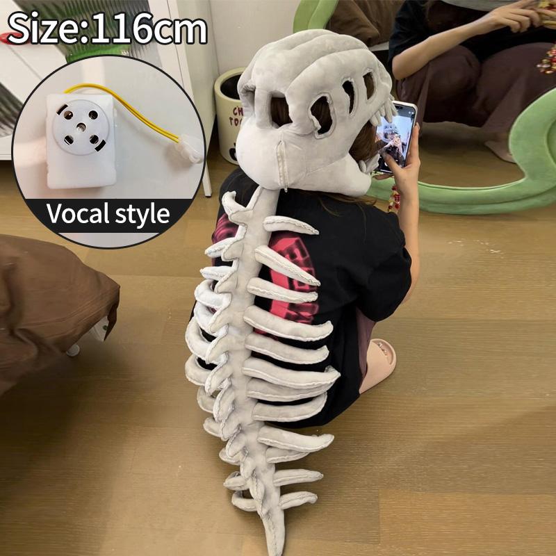 Dinosaurs Costume Cosplay Headgear Funny Dinosaur Headwear Skeleton Face Mask Funny Costume Gift Carnival Costumes