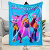 K-pop Demon Hunters Blanket Durable Comfort Suitable for Seaside Office Chair Chair All-Season Use Playful Design