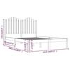 VidaXL Bed Frames Solid Pine Wood 140x200 Cm 3103778