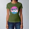 Women's Fashion Casual Printed Short Sleeve Round Neck Pullover Tops