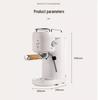 110V US Standard Italian Semi-Automatic Espresso Coffee Machine with Grinder