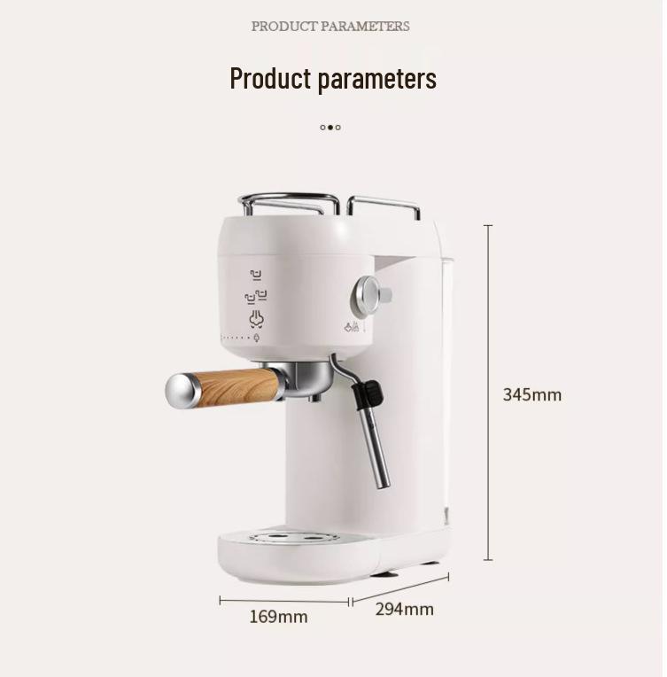 110V US Standard Italian Semi-Automatic Espresso Coffee Machine with Grinder