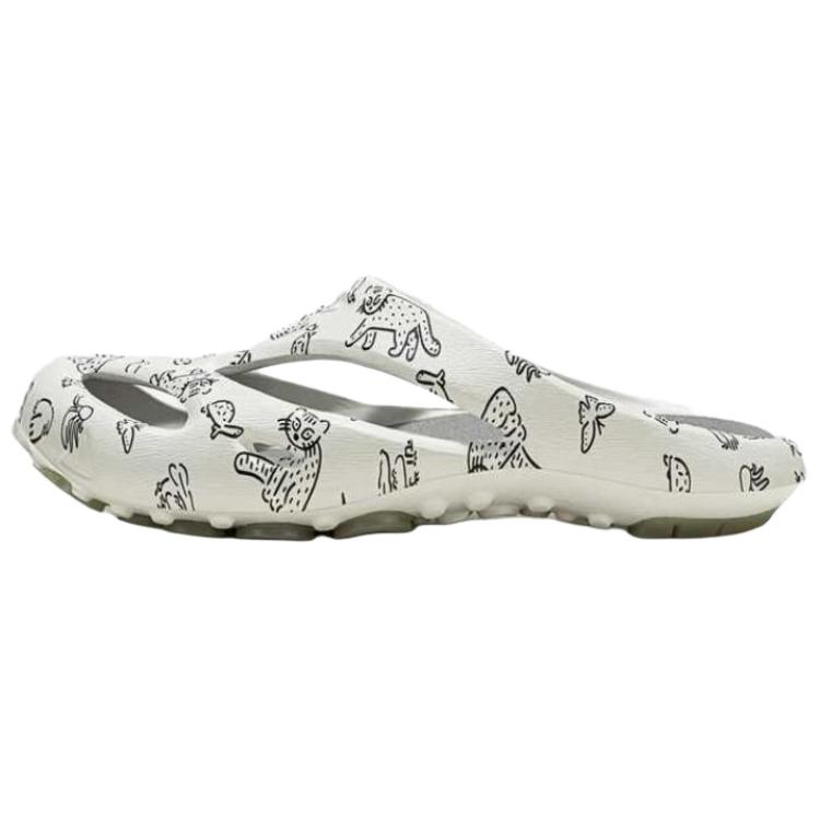 Keen x US4 IRIOMOTE SHANTI ARTS Rubber Sole Closed Toe Slippers Unisex White 1030317 36