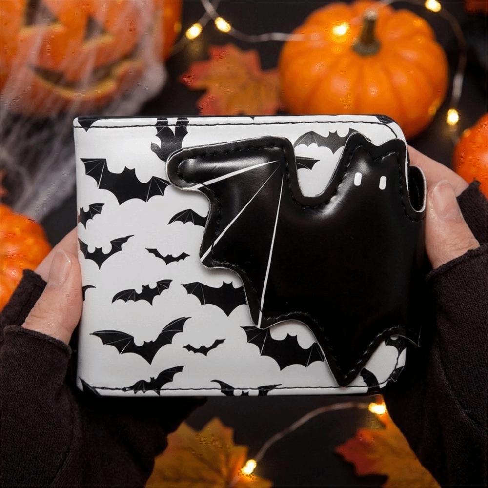 Large Capacity Foldable Coin Purse Multi-Functional Halloween PVC Wallet Travel
