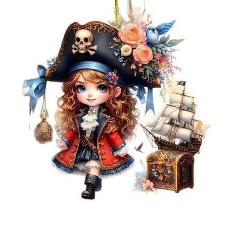 Accessory Interior Car Acrylic Cartoon Girl Pendant Halloween Themed Decoration
