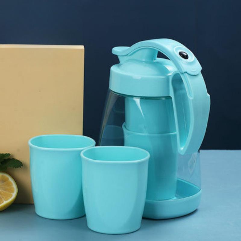 

3 шт/5 шт случайных цветов набор простая герметичная пластиковая бутылка для холодной воды набор для воды горшок для сока креативный пресс бутылка для воды 1.5L-3pcs/set